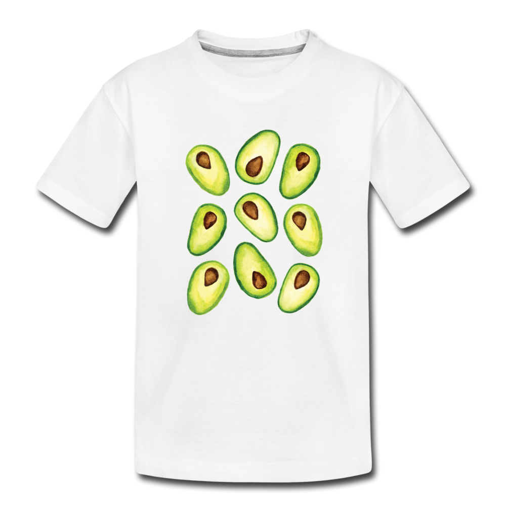 Toddler Avocados Organic T-Shirt - white