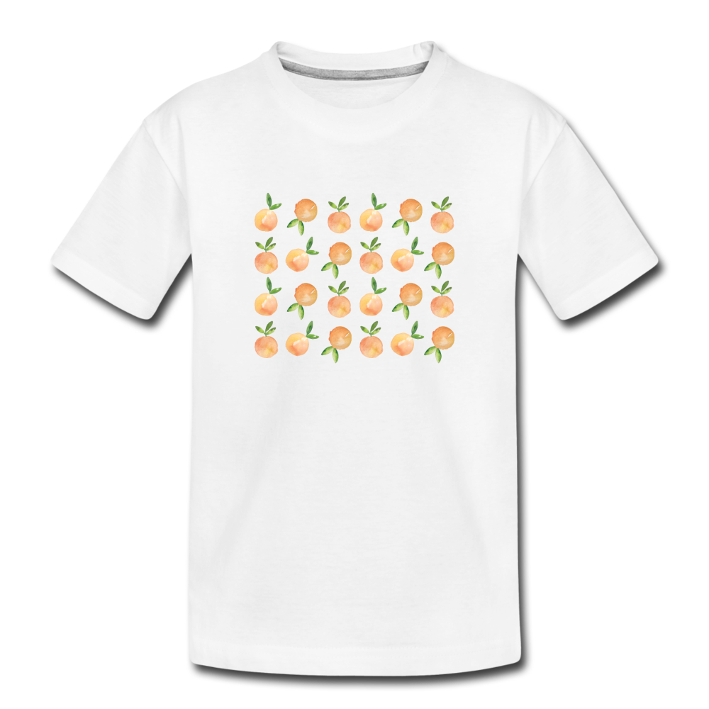 Toddler Oranges Organic T-Shirt - white