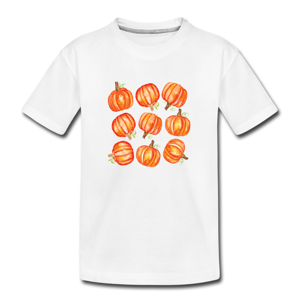 Toddler Pumpkin Organic T-Shirt - white